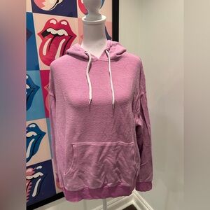 Monrow Pink Hoodie Sweatshirt